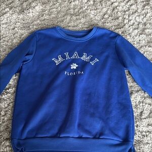 Miami Florida Blue Sweatshirt